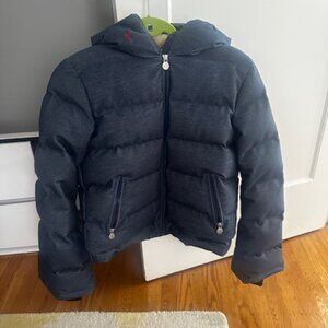 Perfect Moment Denim Ski Jacket with Stars